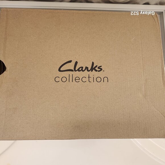 Clarks "Giselle Ivy" Black Nubuck Leather Wedges. NIB. Size 9 - Picture 10 of 11